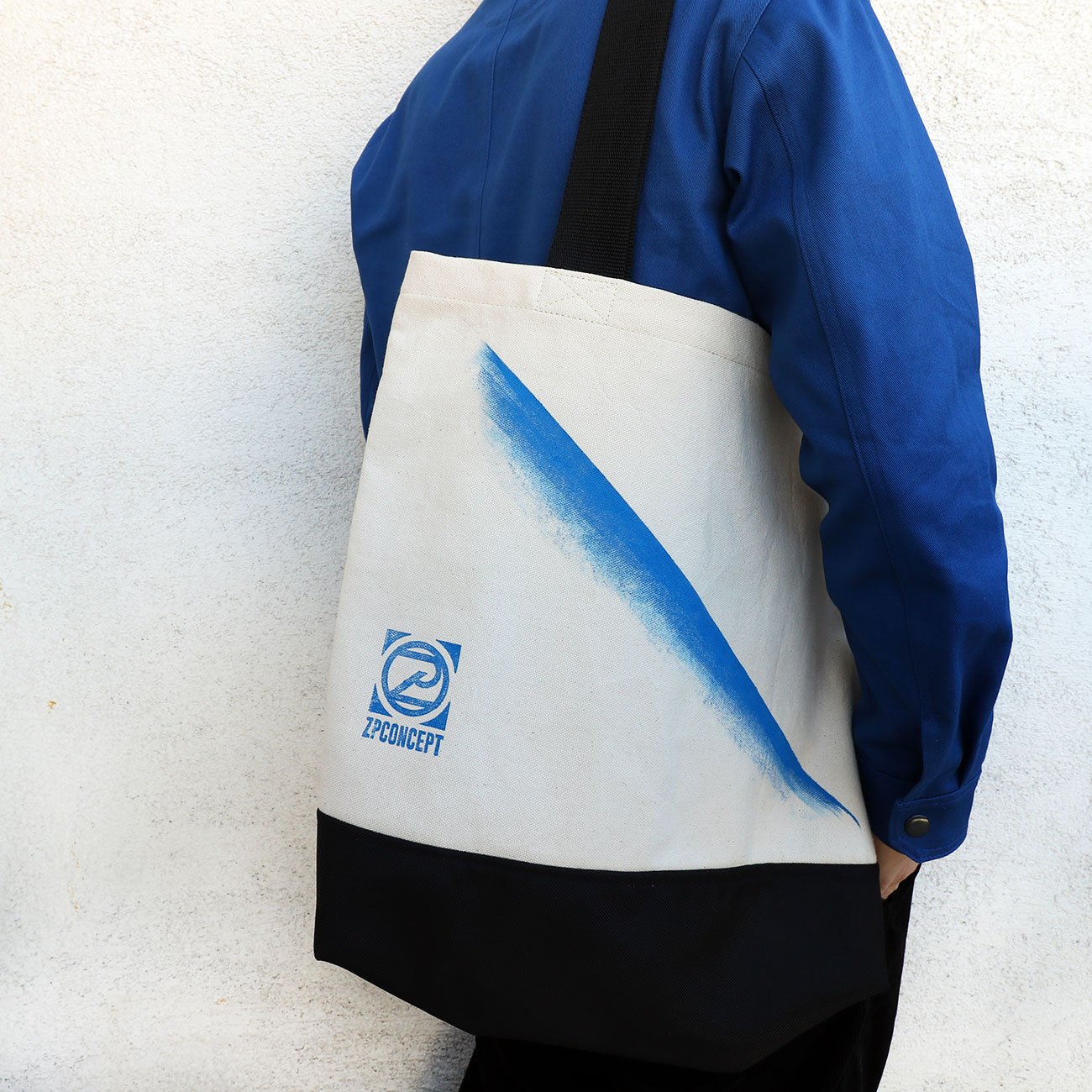 Canvas Tote blue shopper