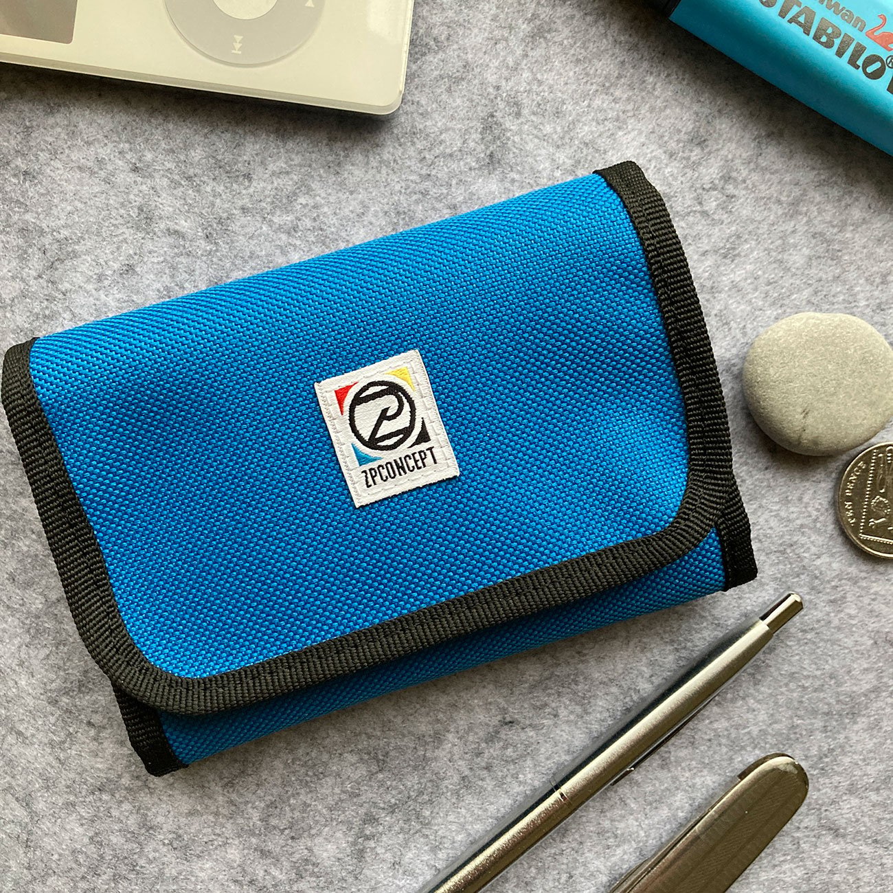 Velcro Wallet blue pénztárca