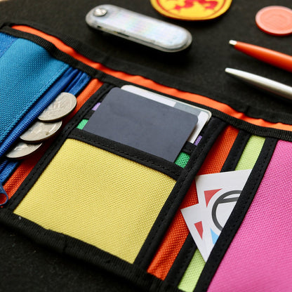 Velcro Wallet purple pénztárca