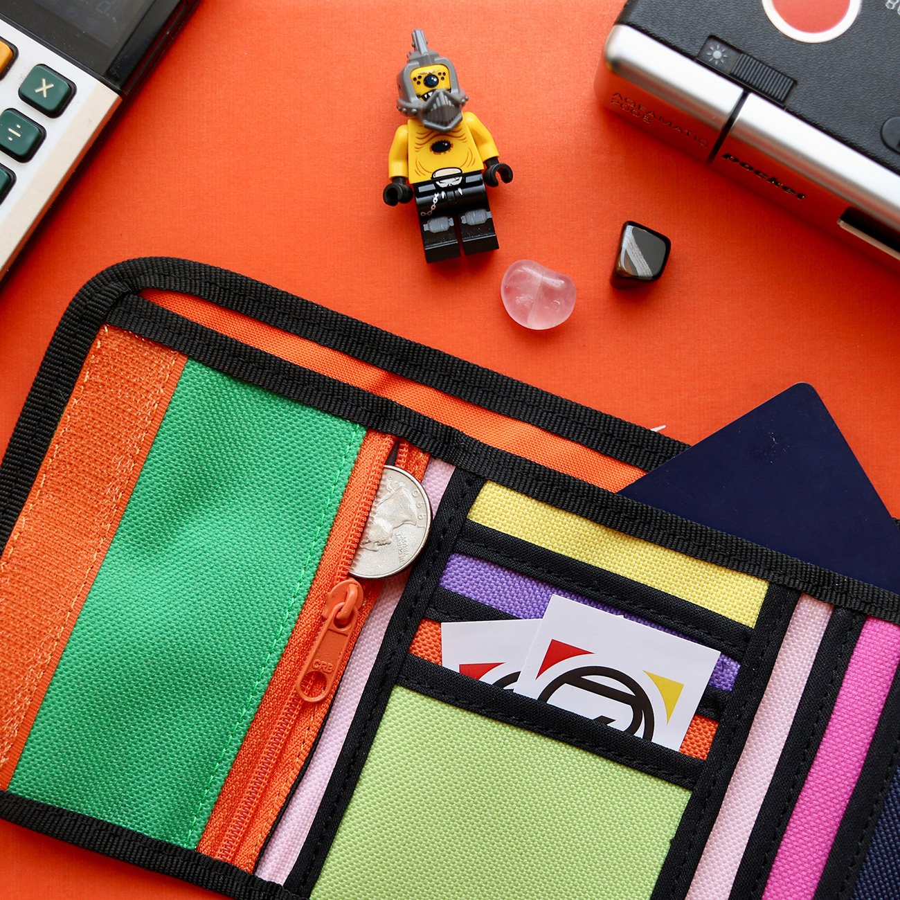 Velcro Wallet turquoise pénztárca